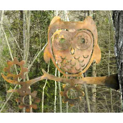 Metal Art Garden Owl