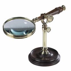 Brass Magnifying Glass with Stand