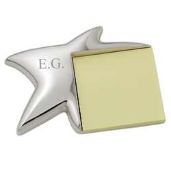 Sleek Shining Star Personalized Note Pad Holder