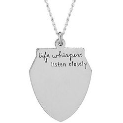 Life Whispers Silver Necklace
