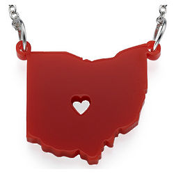 Acrylic State Necklace