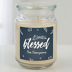 Personalized Cozy Home Scented Jar Candle