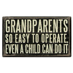 Easy to Operate Grandparents Box Sign