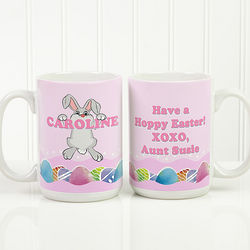 Kid's Bunny Love Personalized Easter Coffee Mug