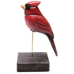 Folk Art Cardinal Sculpture