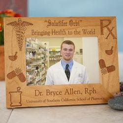 Pharmacist's Personalized Wood Picture Frame