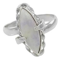 Lilac Delicacy Jade Cocktail Ring