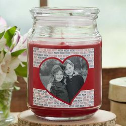 Personalized Love You This Much Photo Candle