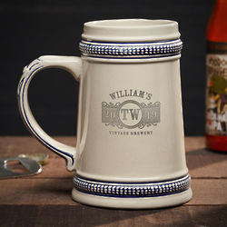 Marquee Personalized Tankard Style Beer Stein