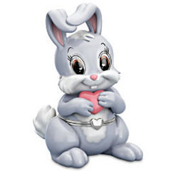 Daughter, Some-Bunny Loves You Porcelain Music Box