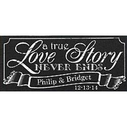 Personalized True Love Story Canvas Wall Art