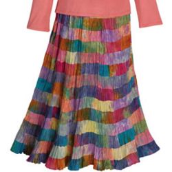 Watercolor Crinkle Skirt