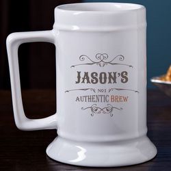 Authentic Brew Personalized Beer Stein
