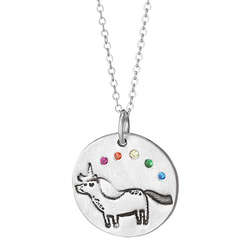 Unicorn and Rainbow Necklace