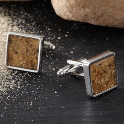 Personalized Say It with Sand Cufflinks