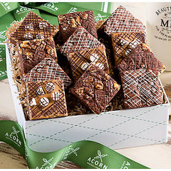 Chocolate, Peanut Butter and Fudge Nut Brownies Gift Box