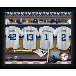 Personalized New York Yankees MLB Locker Room Sign