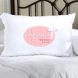 Personalized Pink Light of God Confirmed Pillow Case