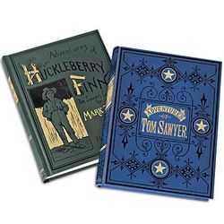 First Edition Replicas Of Tom Sawyer and Huckleberry Finn Books