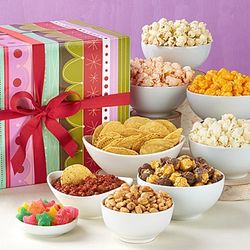 Happy Birthday Stripe Jumbo Snack Sampler Gift Box
