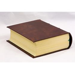 World's Thickest Handmade Journal in classic Italian leather