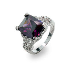 The Desperate Housewives Amethyst CZ Ring