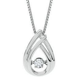 The Beat of Your Heart Diamond Pendant in Sterling Silver