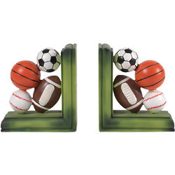 Resin Sports Balls Bookends