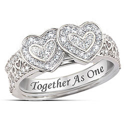 Couple's Personalized Ring with Hidden Engraved Names