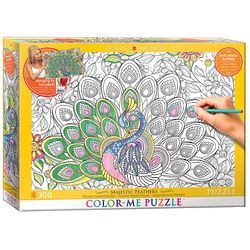 Kid's 300-Piece Mini Color-Me Jigsaw Puzzle