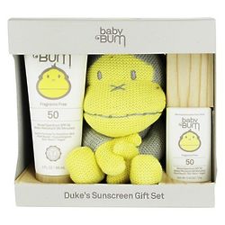 Duke's Baby Sunscreen and Knitted Toy