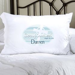 Personalized Blue Celtic Blessings Confirmed Pillow Case
