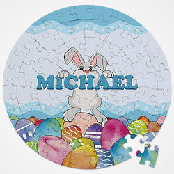 Personalized Bunny Love Easter Puzzle