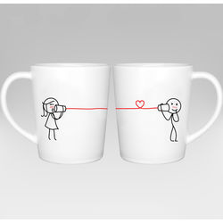 Say I Love You Too Matching Couple Mug Set