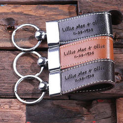 Personalized Leather Engraved Key Chain