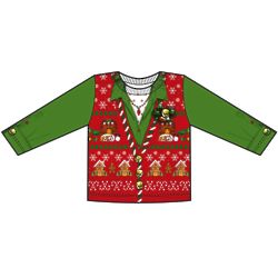 Toddler's Faux Ugly Christmas Vest T-Shirt