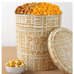 3.5 Gallon Popcorn Lovers Butter & Caramel Pick-A-Flavor Gift Tin