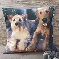 Large Custom Photo Pet Memories Throw Pillow