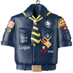 Cub Scout Personalized Uniform Ornament