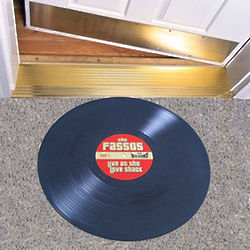 Personalized LP Record Door Mat
