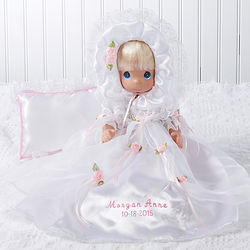 Personalized Precious Moments Blonde Christening Doll