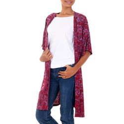 Rayon Batik Long Jacket