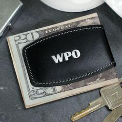 Personalized Bulged Money Clip in Black