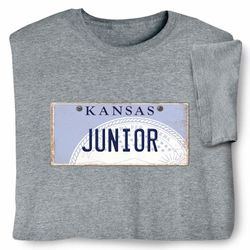 Personalized Kansas License Plate T-Shirt