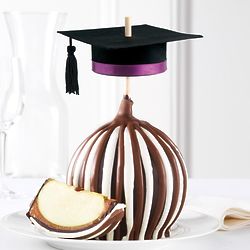 Graduation Hat Jumbo Chocolate Covered Caramel Apple