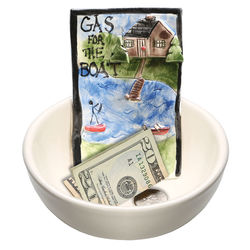 Gas for the Boat Ceramic Bowl