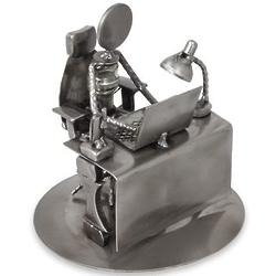 Hard-Working Executive Upcycled Auto Parts Statuette