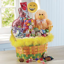 Fuzzy Chick Easter Basket