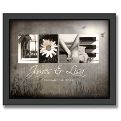 Personalized Love Letters Framed Print