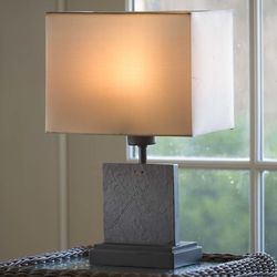Weatherproof Slate Outdoor Table Lamp with Dragonfly Design